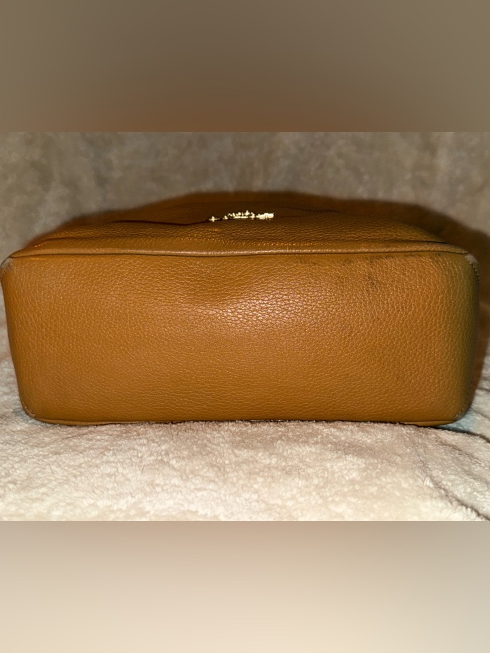 Coach Abby Duffle Leather Hobo Bag Camel Tan Braided Handle & Crossbody Strap - Picture 5 of 16